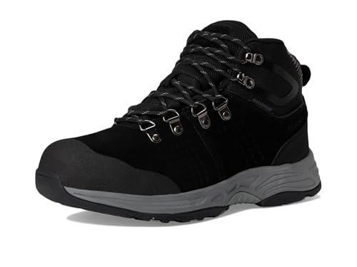 Image of Propet Mens Conrad Round Toe Hiking Hiking Casual Boots Ankle - Black, Grey