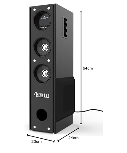 Image of BENCLEY BLED 25000 Watt PMPO 2.1 Channel Wireless Bluetooth Tower Speaker (Black)