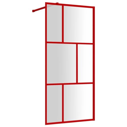 Mampara de ducha con cristal transparente, moderno panel de pantalla de baño para una elegante división del espacio