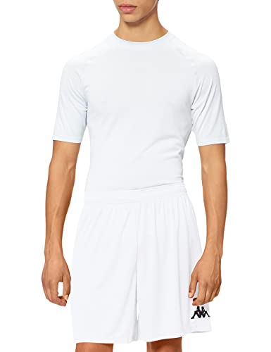 Kappa VARESO Pantaloncini da Uomo, Bianco/Nero, XL...