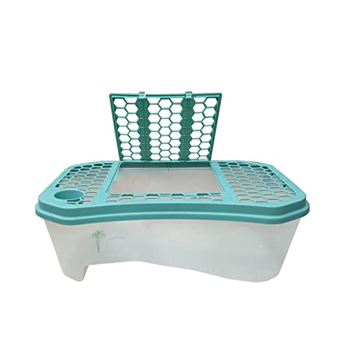 Image of Jainsons Pet Products Turtle Tank Aquarium-Turtle basking Platform，Swimming Area, breeding Hibernation Area, (Accessories not Included) Color May Vary (2.5 FEET-TANK-D-15)