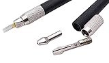 2pcs Microblading Pen One Open Black Handtool Manual Tattoo Needles Blades Permanent Makeup Eyebrow Light Tebori Tools Single Cross