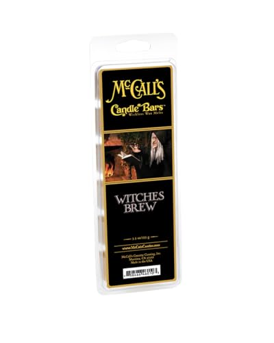 Image of McCall's Candles | Witches Brew | Scented Wax Melt | Black Licorice, Clove & Mysterious Spice | 6-Piece Break-Apart Bar | 12-24 Hours Per Wedge | Poured in the USA | 5.5 oz