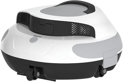 Limpiafondos robótico automático, aspirador inalámbrico para piscinas (100 minutos de duración, batería recargable de 5000 mAh, autoestacionamiento, hasta 93 m²), para piscinas planas, tanto ele