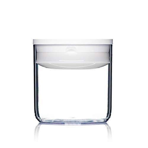 Click Clack Pantry Canister, 0.6-Quart, White Lid
