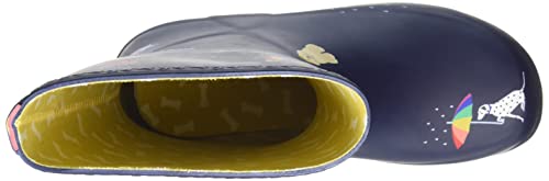 Joules Girls Rainboots Rain Boot, Navy Rainbow Dog, 4 Big Kid #TOP4