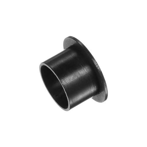 Kozelo 4 Stück Nylon-Flanschbuchsen [15,1 mm Bohrung x 17 mm Außendurchmesser x 12 mm Länge] Nylon-Kunststoffbuchsen für Welle, schwarz