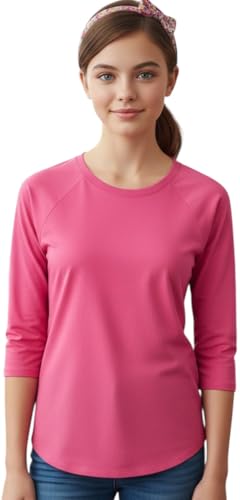 Image of ToBeInStyle Women's Classic Two Color Cotton Baseball T-Shirts