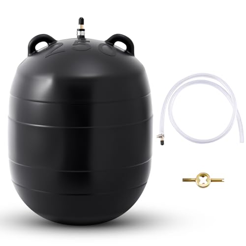 Image of Glooglitter 10 Inch Inflatable Pipe Plug Sewer Test Plug Rubber Plumbing Test Balloon Ball for Sewage Pipeline Inspection (with 39.37 Plastic Extension Hose)