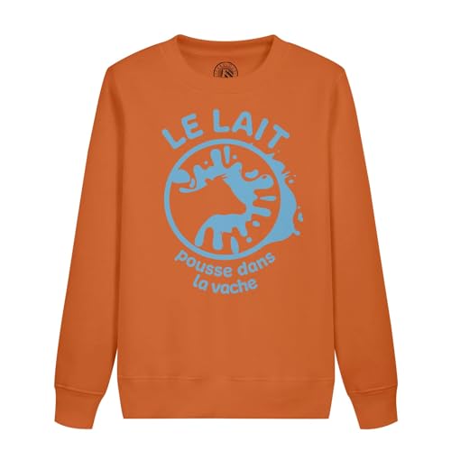 Sweatshirt enfant Le Lait Pousse dans la Vache : fini les pulls irritants qui s'usent trop vite