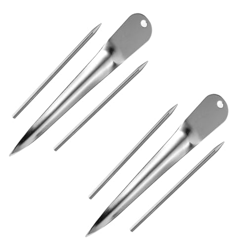El Mejor Listado de Punzones para tejido disponible en línea para comprar. 41 SAFIGLE Juego De 2 Kit de Herramientas para Tejer Cestas y Sillas de Ratán Punzón y Aguja de Acero Inoxidable, Mango Cómodo para Decoración del Hogar y Asientos al Aire Libre