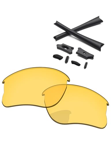 Image of Replacement Lenses & Rubber Kits for Oakley Flak Jacket XLJ OO9009 63mm - Precision Fit, UV Block, Impact Resistant