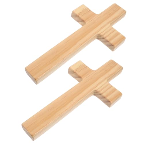 Cruces de madera de 20 cm para pared que no se dañan ni se caen