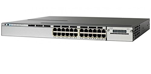 Image of Cisco (Renewed) Cisco WS-C3850-24P-E Stackable 24 10 /100 /1000 Ethernet PoE+ Ports, with 715WAC Power Supply, 1 RU, Ip Services Feature Set