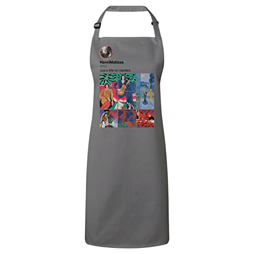 Tablier Henri Matisse gris de cuisine premium au design artistique haut de gamme