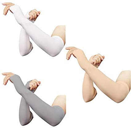 Image of MIZUNA Sun Protection Arm Sleeves Hand gloves For Men & Women,Thumb Holes UPF 50 Arm Cover for Biking,Cricket,Cycling, Golf, Outdoor Sports