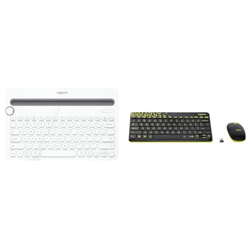 Image of Logitech K480 Wireless Multi-Device Keyboard for Windows, Apple iOS Android Or Chrome, Wireless Blue