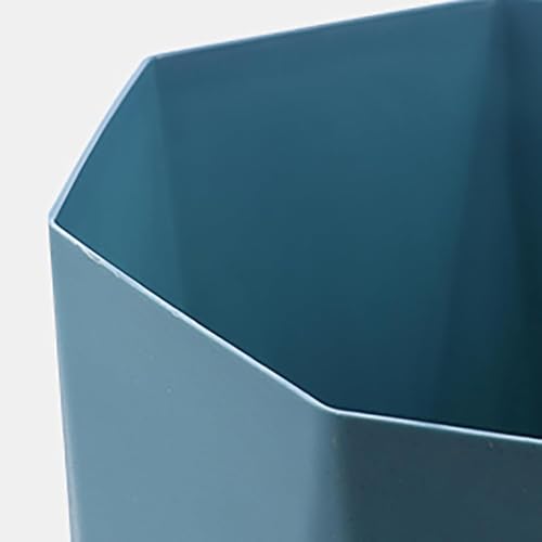 Caneca de basura pequeña Polygon, plástico negro miniatura 5
