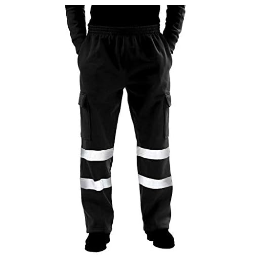 Generisch Pantaloni da lavoro da uomo, estivi, da uomo, slim fit, da strada, con alta visibilità, casual, impermeabili, resistenti all'abrasione, per attività all'aria aperta, elasticizzati