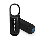 Decruil Smart Fingerprint Padlock for Locker, Small Rechargeable Fingerprint Lock, Keyless Biometric Thumbprint Padlock for Gym School Locker, Suitcase, Backpack