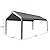 Gardesol Carport Replacement Canopy, Replacement Top Cover for 10' x 20' Carport Frame, 180G Waterproof & UV Protected Tarp with Ball Bungees, Gray, Only Top Cover, Frame is not Included