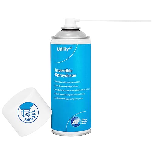 AF Bombe Air Sec 200ml / Spray dépoussiérant/Aérosol inflammable/Multi- position/Nettoyage pour PC, matériel informatique et appareils éléctronique - Lot...