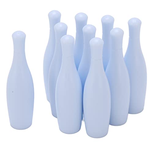 Foto von Keenso 10 Stücke Mini Bowlingkugeln Set Kunststoff Tragbare Bowlingkugeln Spielzeug Geschenke für Indoor Outdoor Spiele