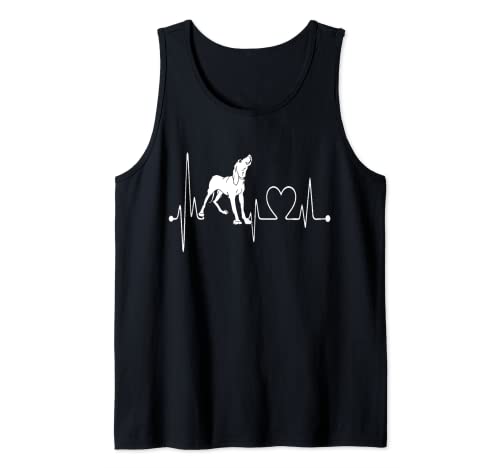 Perro Ibizan Hound My Heartbeat EKG Dogs My Cardio Camiseta sin Mangas