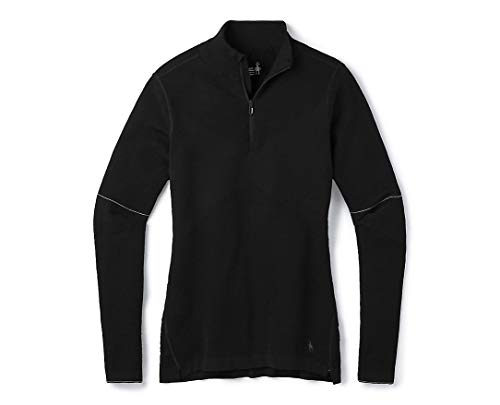 Smartwool Women's Intraknit Merino 250 Thermal 1/4 Zip Black X-Large Womens