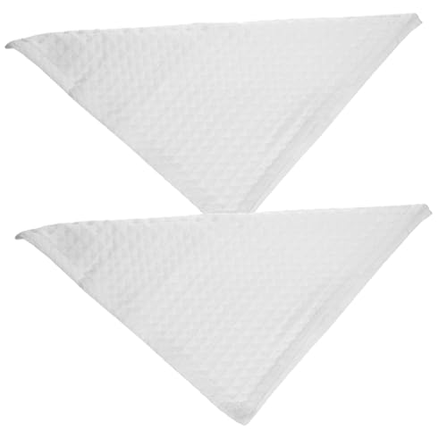 CIYODO 2Pcs Cotton Waffle Square Towels Absorbent Face and Hand Cloths for Gentle Cleaning Soft and Skin Friendly for Daily Use