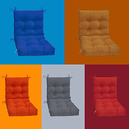 Kunste Indoor Outdoor Patio Garden Seating Cushions High Back Cushions Deep Seat Cushions Set Of 4 Navy Blue #TOP5