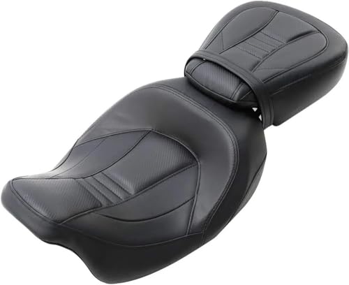 Selle passager noir profil bas pour moto Davidson Touring Road King