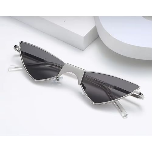 Image of Dervin UV Protected Cat Eye Classic Retro Sunglasses for Women, Metal Frame Shades for Women