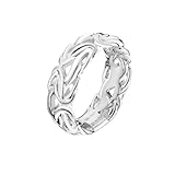 Miabella 925 Sterling Silver Italian 7mm Byzantine Band Ring for Women Made in Italy (9)