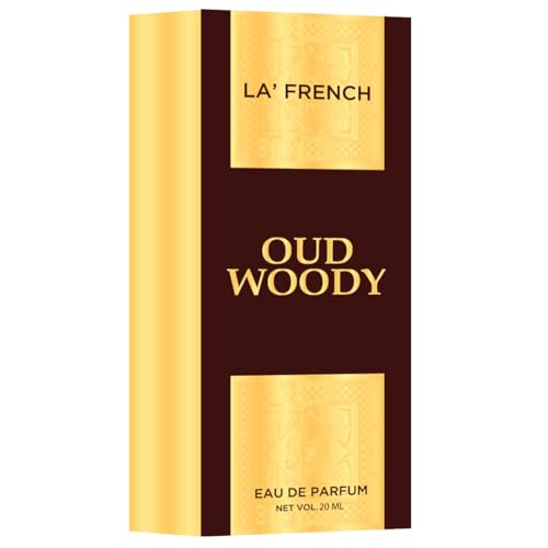 La French Oud Woody Perfume 20ml Unisex Perfume for Men & Women, Eau De Parfum, Premium Arabic & French Long-Lasting Fragrance Scent, Best Date Night Fragrance for Men, Best Gift for Men and Women.
