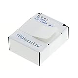 Color: negro. digibuddy - Batería de Ion de Litio para GoPro / Hero3+, Color Negro