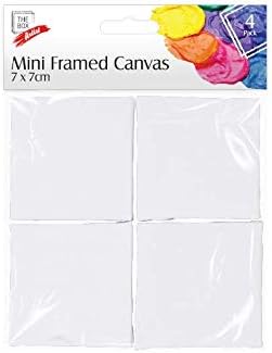The Box Artist - Mini Framed Canvas 7x7cm - Pack of 4