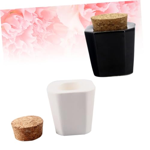 2 Piezas Vasos Líquidos Cerámicos para Manicura miniatura 2