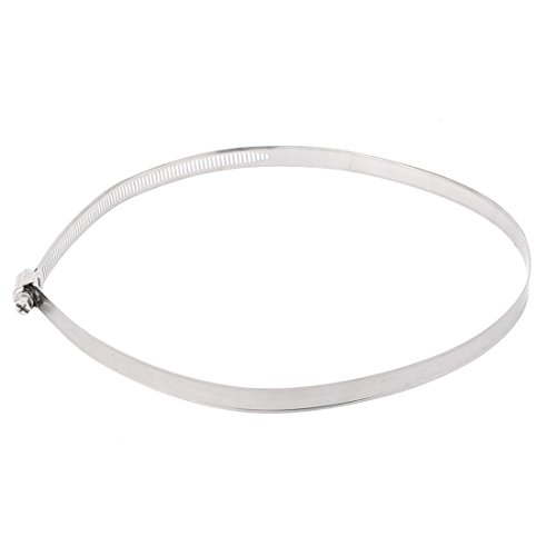 Aexit Adjustable 180 Clamps - 230mm Range Band Worm Drive Pipe Hose Clip Strap Clamps Fastener Clamp