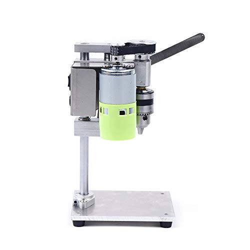 Mini Drill Press, Benchtop Drill Press, 1000-4500 rpm Variable Speed Drilling Chuck Mini Table Drill Precision Tapping Machine Milling Machine for DIY Handicraft, Jewelry Making, Metal Wood Working
