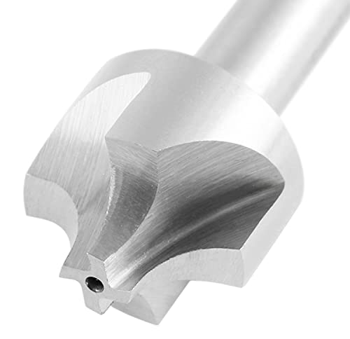 Accusize Industrial Tools Hss Corner Roudning End Mill, 5/16'' Radius, 1/2'' Shank Diameter, 1-1/8'' Largest Diameter, 3-1/4'' Oal, 1011-0512 #TOP7