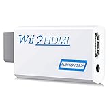Perfektes Spielerlebnis：Wii zu HDMI Adapter fortschrittliche Signalverarbeitung mit großer Präzision, Farben und Auflösung zur Verfügung gestellt werden. Voll digitales HDMI-Format, kein Übertragungsverlust, das Bild ist exquisit und stabil, ohne Unschärfe, ohne unscharfe Linien oder Verzögerung, HINWEIS:Einige HDTVs unterstützen keine Spiele mit 240p/480i über HDMI: Sie funktionieren nur über die Composite-A/V-Kabel.