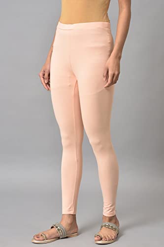 Image of W for Woman Women's Regular Fit High Rise Coral Cotton Jersey Tights