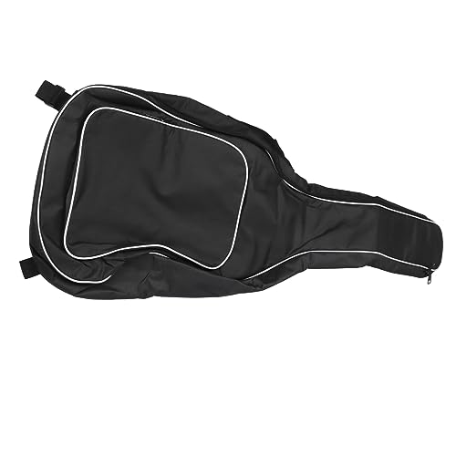Housse guitare folk Pilipane blanche pour transport avec double sangle - 2