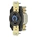 Hubbell Wiring Systems HBL2720 Nylon Face Twist-Lock Receptacle, 30 Ampere, 3 Phase 250V, 3-Pole, 4-Wire Grounding, Black