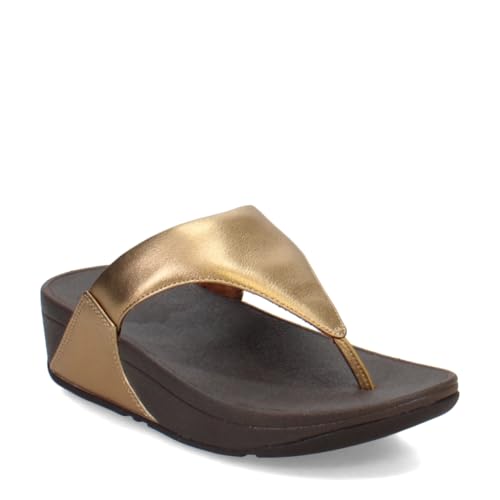 Image of FitFlop Womens Lulu Leather Toe Post Sandals