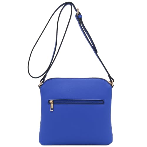 Image of FashionPuzzle Chevron Quilted Medium Crossbody Bag with Tassel Accent