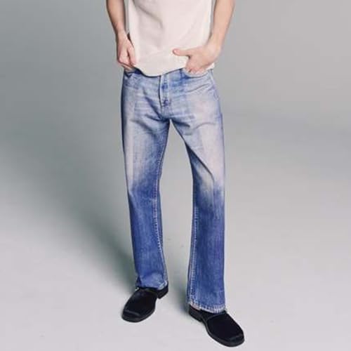 Unisex Straight Leg Washed Casual Straight Leg Jeans3