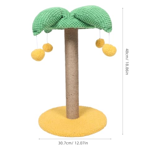 Rascador para gatos Sisal con diseño de árbol de coco miniatura 2
