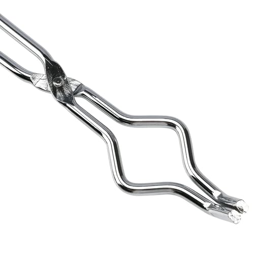 Image of Labart Stainless Steel Crucible Tongs for Laboratory Professional Foundry, Beaker Laboratory Holder Tongs Stainless Steel Crucible Tong 8 inch